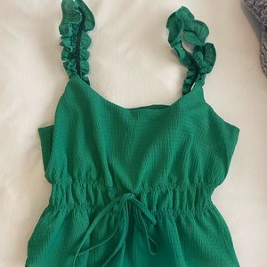 Le LIS Green Tank Top-